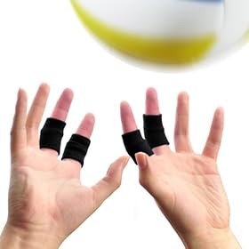  Double Star Finger Support, Sleeves for Basketball Volleyball Long Size, 10 pcs / pack