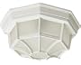 Maxim Lighting - 87920WT - Flush Mount ES 1-Light Outdoor Ceiling Mount - White Finish