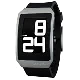 Phosphor Unisex DH01 Digital Hour E-INK Curved Polyurethane Band Watch by Phosphor