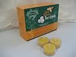 36 Beeswax Tea-Light Candles in NATURAL - Plastic Cups - 100% Beeswax Candles
