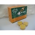 36 Beeswax Tea-Light Candles in NATURAL - Plastic Cups - 100% Beeswax Candles