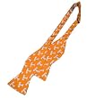 Tennessee Bow Tie - University of Tennessee Orange Hand-Tied Bow Tie with "Power T" Logo