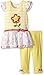 Nannette Girls' 2 Piece Flower Legging Set with Chiffon and Lace