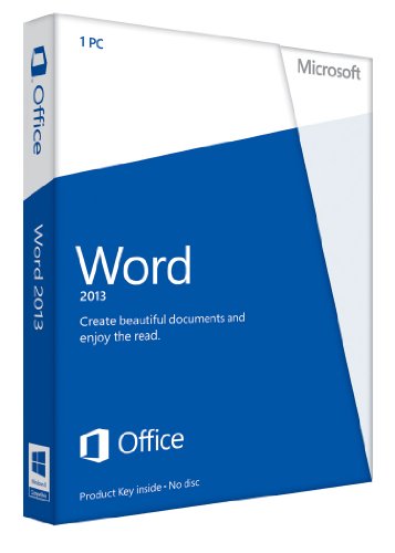 Microsoft Word 2013 Key Card Non-Commercial (1PC/1User)