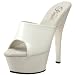 41ai9DxxIqL. SL75  PLEASER Kiss 2020 White Stripper Knee Boots Heels Shoes
