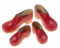 Berlin-Clogs geschlossene Clog rot - color red , Farbe: rot