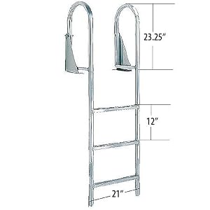 Dockmate Standard Step Flip-Up Dock Ladders by