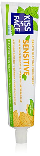 Kiss My Face - Fluoride Free Sensitive Toothpaste, Orange Mint - 4.5 Ounce