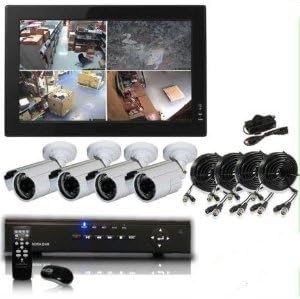 Q1C1 High End 8 CH Channel Security high resolution IR Camera Network DVR System Pre-installed 500GB HDD kit, (Monitor nor included)