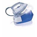 Philips GC7430/02 Dampfb�gelstation mit 4.5 Bar Dampfdruck / Double Active Calc System / Eco-Dampf, blau-wei�