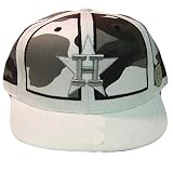 MLB HOUSTON ASTROS FLAT BILL HAT CAP WHITE CAMO SIZE 8