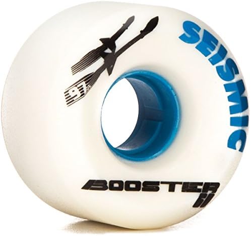 Seismic Booster Longboard Wheels - 60mm 97a White