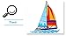Kappier® Sailing Boats in The Blue Ocean with Seagulls Peel & Stick Wall Decals