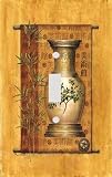 Asian Scroll and Vase Decorative Switchplate Cover
