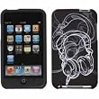 Speck Fitted Case for iPod touch 2G, 3G (Black/White "Headphones" Pattern)