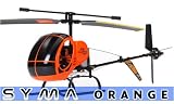 Orange Syma DragonFly 2-Channel RC Remote Control Helicopter Trainer