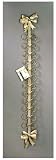 Wall Card/Photo Holder - Bow Design - Gold paint finish