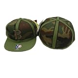 Boston Red Sox MLB Green and Brown Camouflage Cooperstown Collection Fitted Baseball Hat / Cap