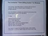 The Contractor Client Billing System 7.0 CD