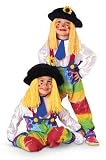 Child Colorful Clown Costume - Small