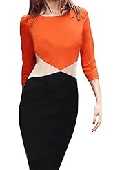 Polyester Long Sleeves Wrap  Dress