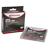 INNOVERA 8cm Minidisc DVD-RW 1.4GB 2x W/Jewel Case Silver 3/Pack Store Video Photos & Data