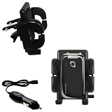 Sony Ericsson z750i Auto Vent Holder with Car Charger - Uses Gomadic TipExchange