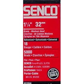 SENCO FASTENING SYSTEMS #AX15EAA 5000PK 1-1 4 Brad Nail by SENCO FASTENING SYSTEMS