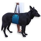 Blue Dog Lift Support Harness canine aid - Lifting Older K9 with handle for Injuries, Arthritis or Weak hind legs & Joints. Medium and Large breed Assist Sling for mobility & Rehabilitation.