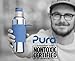 Pura Sport Vacuum Insulated 22 oz / 650 ML Stainless Steel Water Bottle with Silicone Sport Flip Cap & Sleeve, Green (Plastic Free, Nontoxic Certified, Bpa Free)