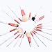 FASH Studio Quality 2011 Series Cosmetic Brush Set with Faux Leather Pouch, Goat and Nylon, 20-Piece