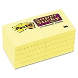 UPC 021200531415 product image for Post-it Notes Super Sticky Pads in Canary Yellow - Super Sticky Notes, 2 x 2, Ca | upcitemdb.com