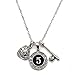 MadSportsStuff Custom Player ID Softball Necklace (#5, One Size)