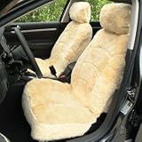 Sheepskin Seat Cover; Camel