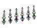 Self Adhesive Indian Bindi Dots Bollywood Belly Dance Tattoo Body Art and Crystal Wedding & Bridal Fashion Jewelry