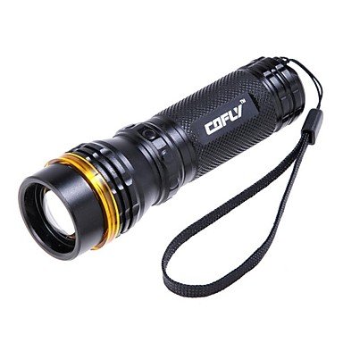 BBP Cofly Cree Q5 3-Mode 310-Lumen White Zoom Convex Lens LED Flashlight KX-398 , Blue