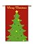 Regular Sized Fiber Optic Flag: Christmas Tree