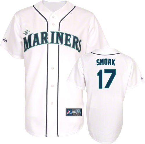 Chone Figgins Jersey: Adult Majestic Home White Replica #9 Seattle Mariners Jersey
