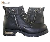 Xelement Advance Men’s Black Lace Up Motorcycle Boots - Size : 11