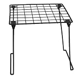 Magna Card 12-Inch Foldable Wire Locker Shelf, Black (41561)
