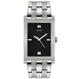 GUESS Men's Stainless Steel Black Dial Watch #96060G