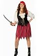 Plus Size Pirate Costume Theatre Costumes Buccaneer 4 Piece Set