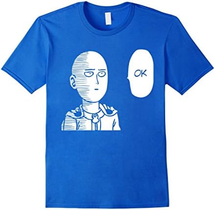 Men's Saitama OK shirt Medium Royal Blue