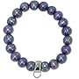 Chrysalis Natural Black Freshwater Pearl Bracelet Silver Charm Loop
