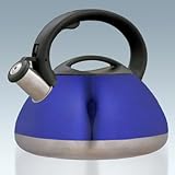 Creative Home Sphere Heavy Gauge Stainless Steel Whistling Tea Kettle, 3.0-Quart