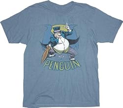 Batman The Pengiun Vintage Slate Adult T-shirt Tee