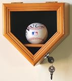 1 MLB Baseball Home Plate Shaped Display Case Cabinet w/ 98% UV protection