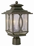 Trans Globe Lighting 5193 BRT 2-Light Post Lantern, Burnished Rust by Bel Air Lighting [並行輸入品]