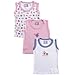 Luvable Friends Sleeveless Tee Tops, 3 Pack, Pink