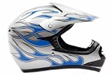 Youth Motocross Helmet ATV Dirt Bike MX Motorcycle Blue Flame, Medium 41airA59V7L. SL160 Youth Motocross Helmet ATV Dirt Bike MX Motorcycle Blue Flame, Medium
